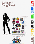 Create UV DTF Sheet
